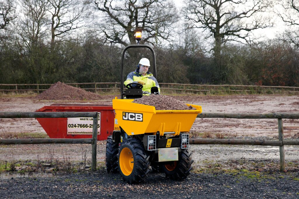 Práce s Dumper JCB