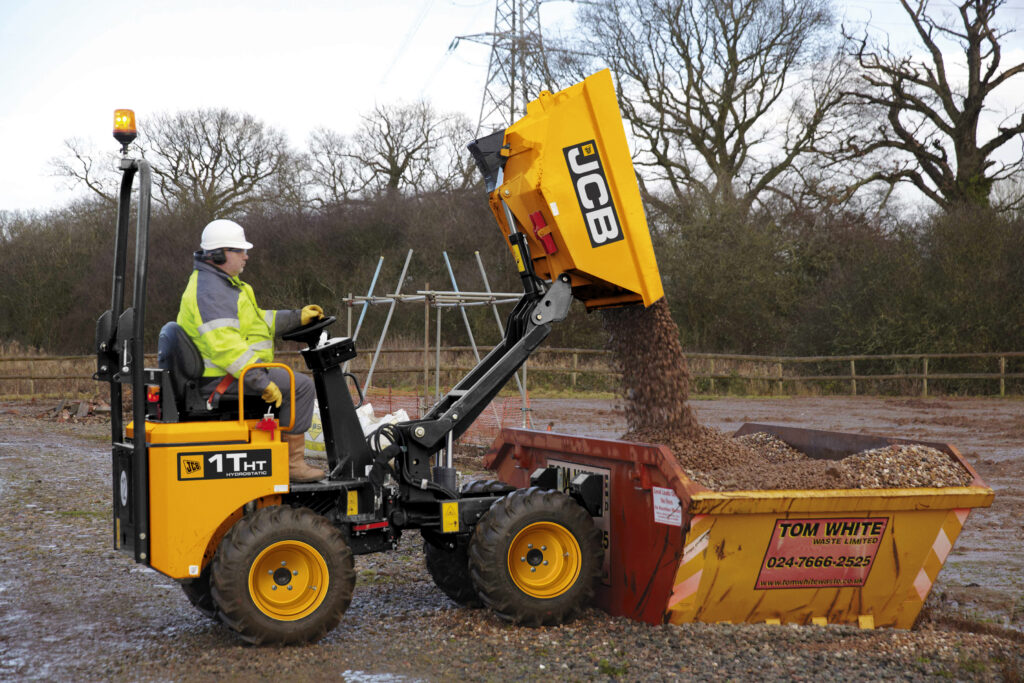 Práce s Dumper JCB